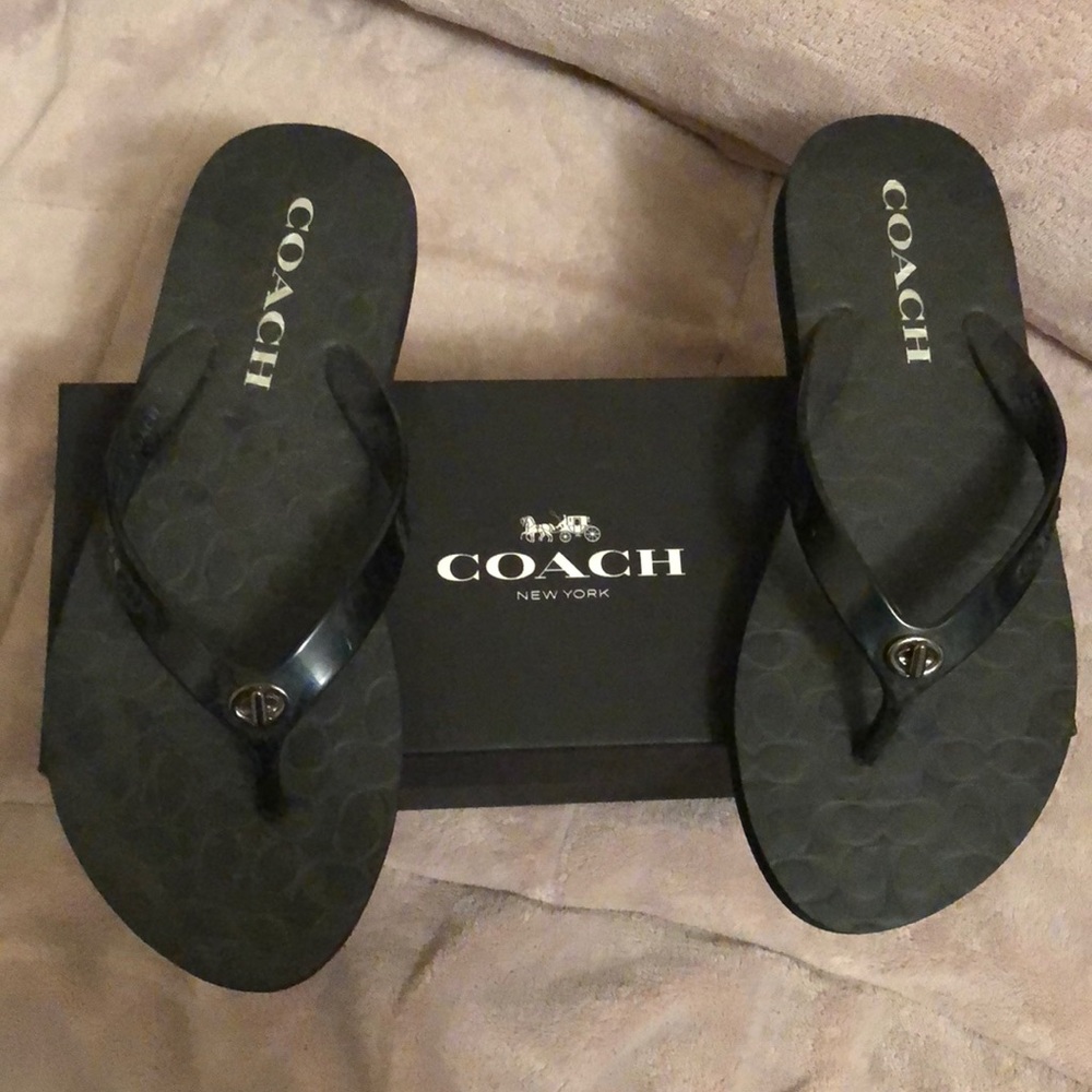 Coach Abbigail flip flops